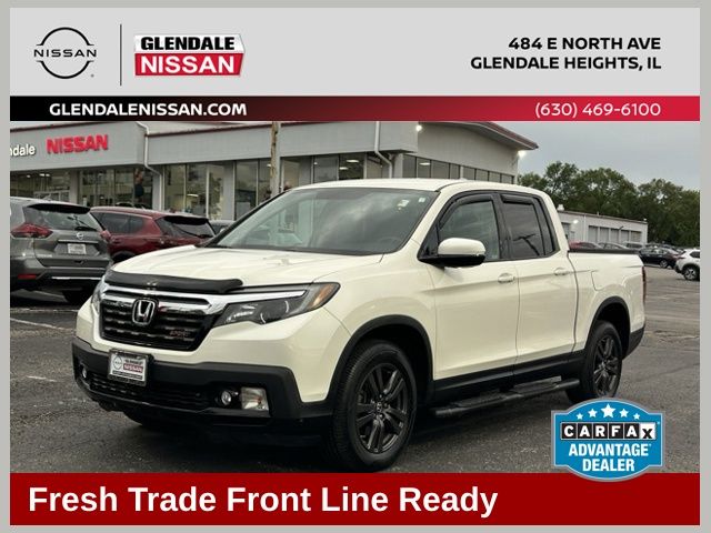 White Diamond Pearl 2019 Honda Ridgeline Pickup Truck All-Wheel Drive 6-Speed Automatic