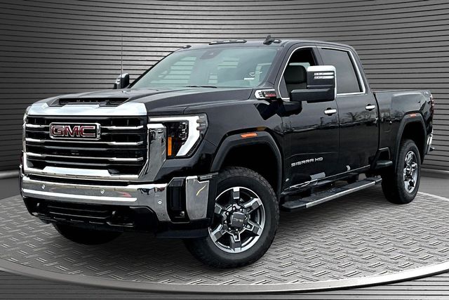 Onyx Black 2025 GMC Sierra 2500HD SLT Crew Cab 4WD Pickup Truck Four-Wheel Drive Automatic