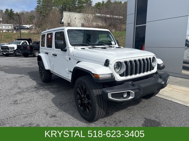 Bright White Clearcoat 2025 Jeep Wrangler 4xe Sahara 4WD SUV / Crossover Four-Wheel Drive 8-Speed Automatic