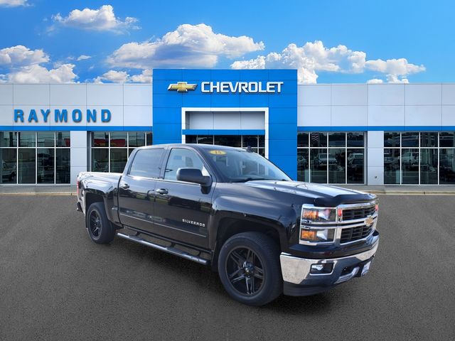 Black 2015 Chevrolet Silverado 1500 LT Crew Cab 4WD Pickup Truck Four-Wheel Drive 6-Speed Automatic Overdrive
