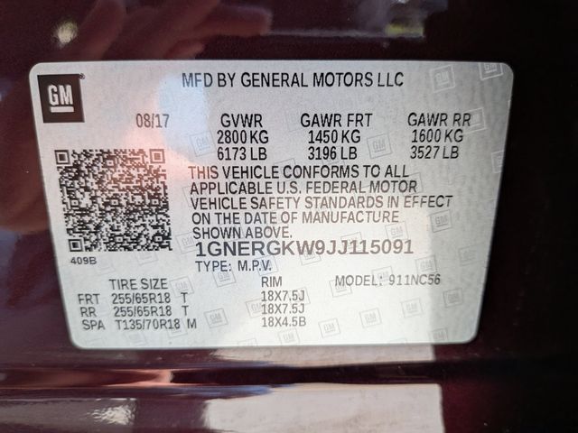 2018 Chevrolet Traverse LT Black at Baytown Hyundai