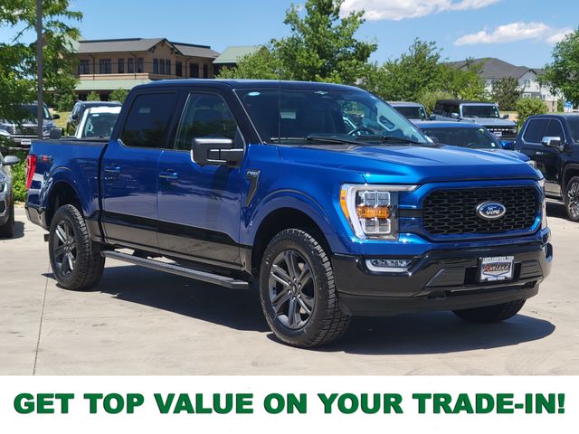 Atlas Blue Metallic 2023 Ford F-150 Pickup Truck Four-Wheel Drive Automatic