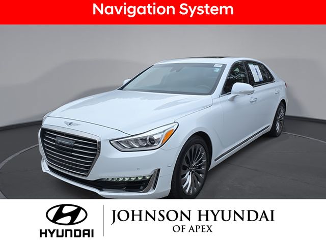Casablanca White 2017 Genesis G90 Premium Sedan Rear-Wheel Drive 8-Speed Automatic