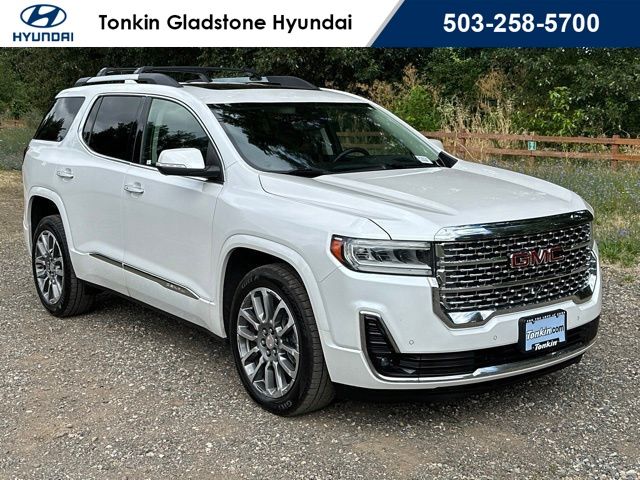 White Frost Tricoat 2021 GMC Acadia SUV / Crossover Four-Wheel Drive 9-Speed Automatic