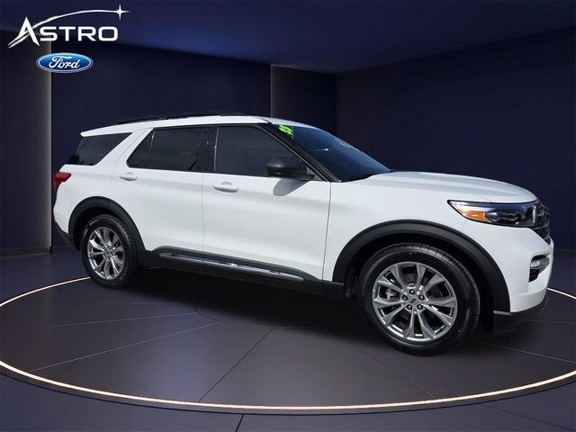 White Metallic 2023 Ford Explorer SUV / Crossover Rear-Wheel Drive Automatic