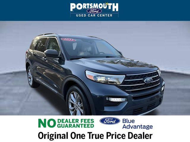 Stone Blue Metallic 2023 Ford Explorer XLT AWD SUV / Crossover All-Wheel Drive Automatic