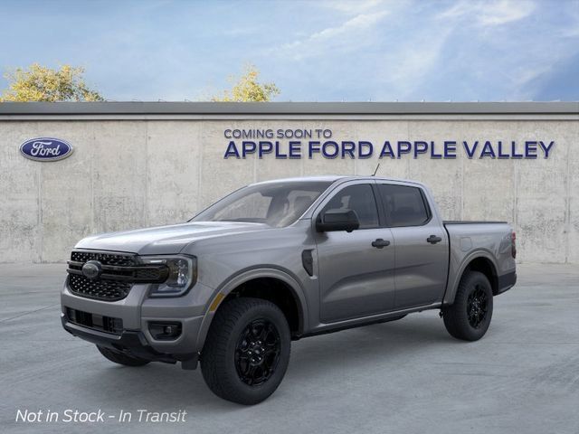 Gray Metallic 2026 Ford Ranger XLT SuperCrew 4WD Pickup Truck Four-Wheel Drive Automatic
