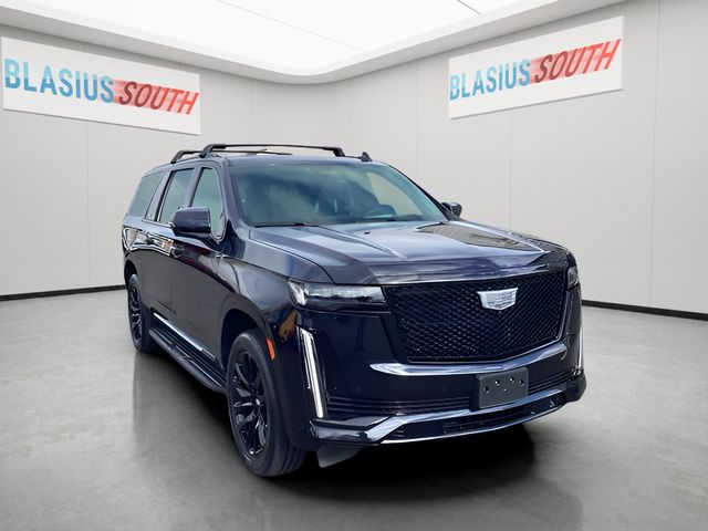 Dark Moon Blue Metallic 2023 Cadillac Escalade ESV SUV / Crossover Four-Wheel Drive Automatic