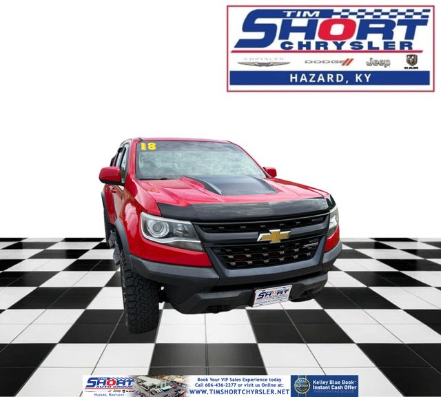 Red Hot 2018 Chevrolet Colorado ZR2 Crew Cab 4WD Pickup Truck Four-Wheel Drive 8-Speed Automatic