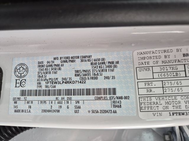 Certified Used 2024 White Ford XLT image 25
