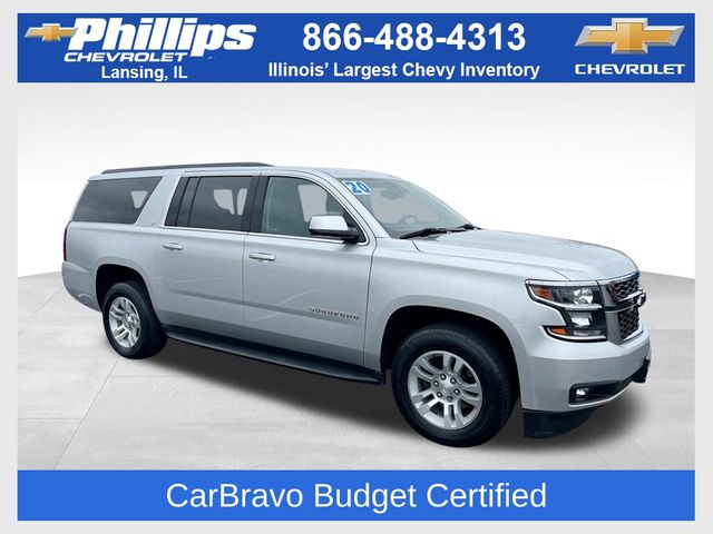 Silver Ice Metallic 2020 Chevrolet Suburban 1500 LT 4WD SUV / Crossover Four-Wheel Drive 6-Speed Automatic Overdrive