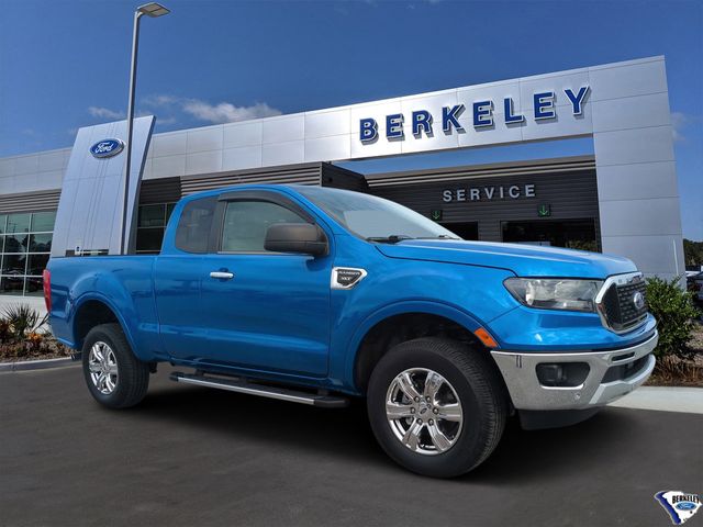Velocity Blue Metallic 2021 Ford Ranger XLT SuperCab RWD Pickup Truck 4X2 Automatic