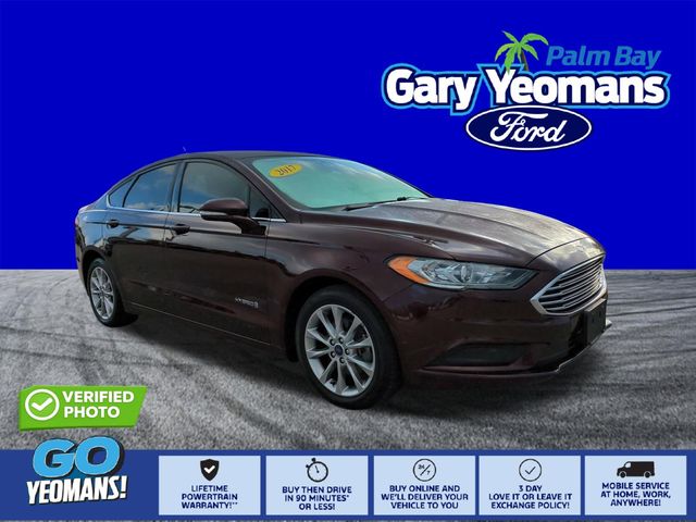 Red (Burgundy Velvet Metallic Tinted Clearcoat) 2017 Ford Fusion Hybrid SE FWD Sedan Front-Wheel Drive Continuously Variable Transmission