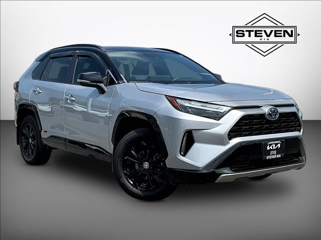 Midnight Black Metallic 2023 Toyota RAV4 Hybrid SUV / Crossover All-Wheel Drive Continuously Variable Transmission