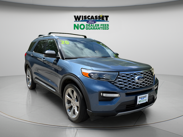 Blue Metallic 2020 Ford Explorer SUV / Crossover All-Wheel Drive Automatic
