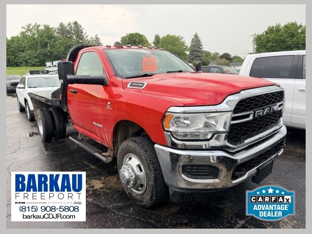 Flame Red Clearcoat 2021 RAM 3500 Pickup Truck Four-Wheel Drive 6-Speed Automatic