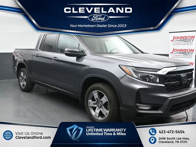 Gray (Modern Steel Metallic) 2024 Honda Ridgeline Pickup Truck All-Wheel Drive 9-Speed Automatic