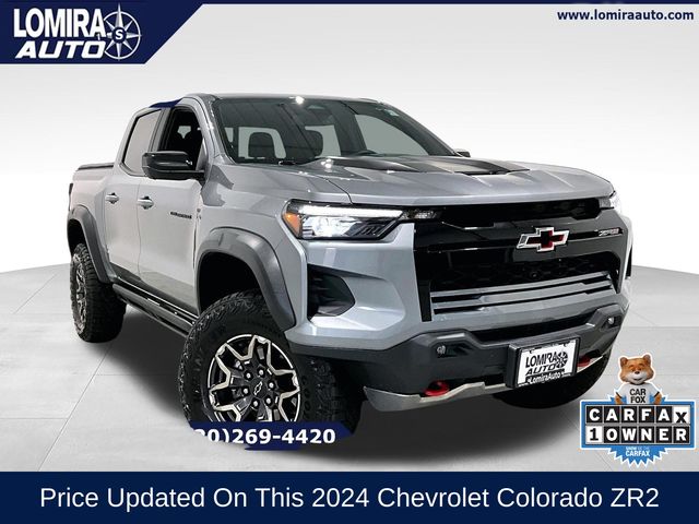 Sterling Gray Metallic 2024 Chevrolet Colorado Pickup Truck Four-Wheel Drive 8-Speed Automatic
