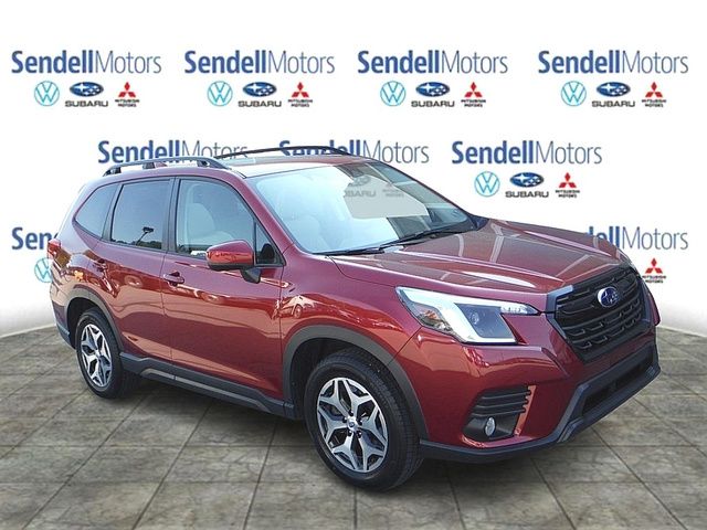 Crimson Red Pearl 2023 Subaru Forester Premium Crossover AWD SUV / Crossover All-Wheel Drive Continuously Variable Transmission