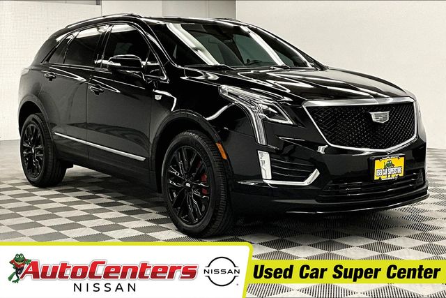 Stellar Black Metallic 2024 Cadillac XT5 Sport AWD SUV / Crossover Four-Wheel Drive 9-Speed Automatic