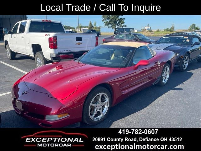 Gray (Magnetic Red II Metallic) 2001 Chevrolet Corvette Convertible Rear-Wheel Drive 4-Speed Automatic Overdrive