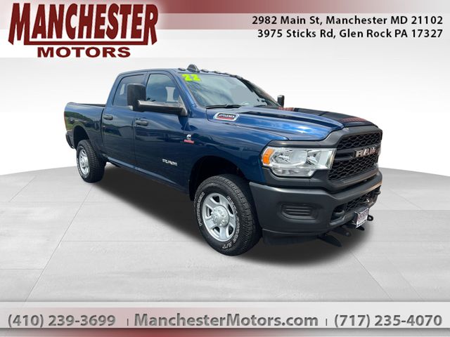 Patriot Blue Pearlcoat 2022 RAM 2500 Pickup Truck Four-Wheel Drive 6-Speed Automatic