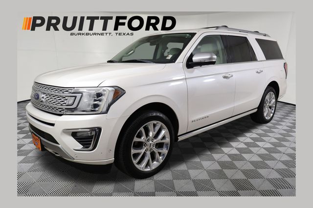 White Platinum Clearcoat Metallic 2018 Ford Expedition SUV / Crossover Four-Wheel Drive Automatic