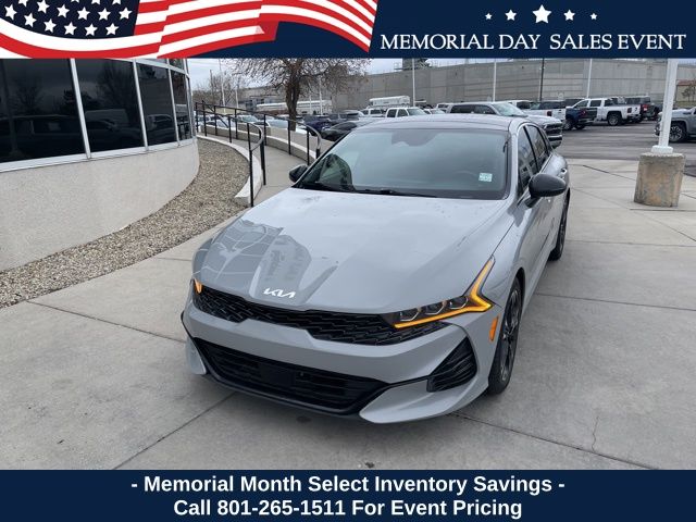 Wolf Gray 2022 Kia K5 GT-Line FWD Sedan Front-Wheel Drive 8-Speed Automatic