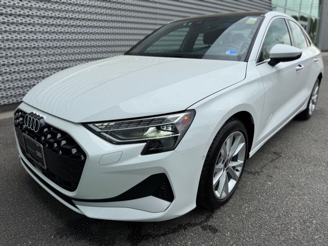 Arkona White 2025 Audi A3 quattro Premium 40 TFSI Sedan All-Wheel Drive 7-Speed Automatic