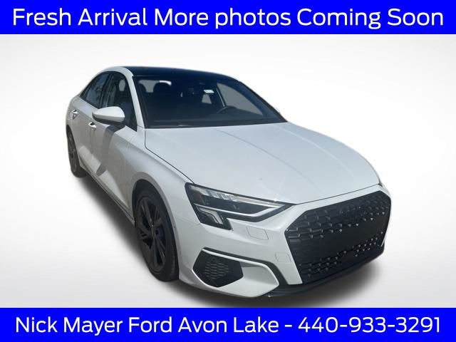Glacier White 2024 Audi A3 Sedan All-Wheel Drive 7-Speed Automatic