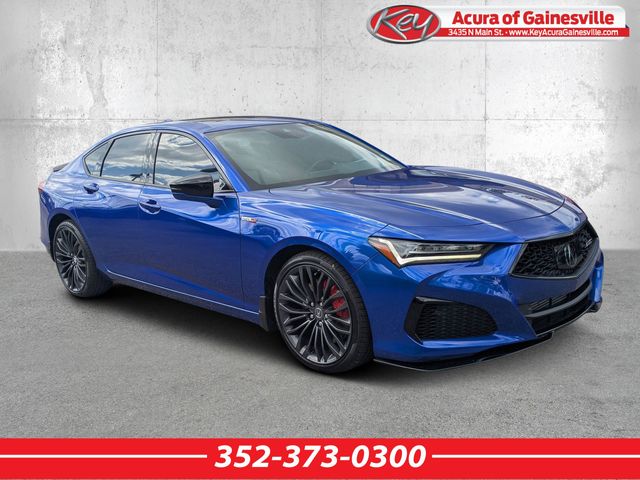 Blue 2023 Acura TLX Type S SH-AWD Sedan All-Wheel Drive Automatic