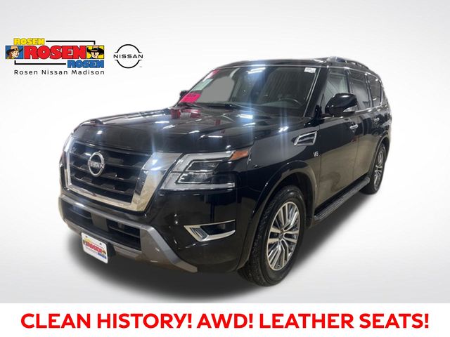Super Black 2021 Nissan Armada SV 4WD SUV / Crossover Four-Wheel Drive 7-Speed Automatic
