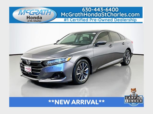 Gray (Modern Steel Metallic) 2022 Honda Accord Sedan Front-Wheel Drive Continuously Variable Transmission