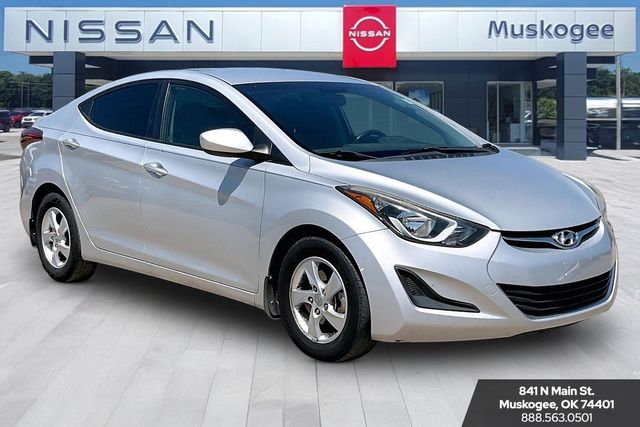 Shimmering Air Silver 2014 Hyundai Elantra Sedan Front-Wheel Drive 6-Speed Automatic Overdrive