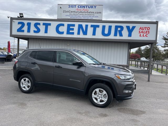 Gray (Granite Crystal Metallic Clearcoat) 2022 Jeep Compass Sport 4WD SUV / Crossover Four-Wheel Drive 9-Speed Automatic