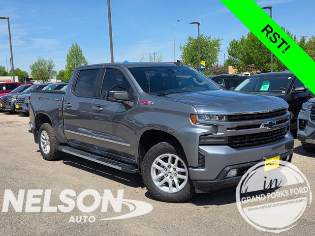 Gray (Satin Steel Metallic) 2019 Chevrolet Silverado 1500 RST Crew Cab 4WD Pickup Truck Four-Wheel Drive 8-Speed Automatic
