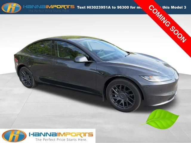 Stealth Gray 2025 Tesla Model 3 Long Range RWD Sedan Rear-Wheel Drive 1-Speed Automatic