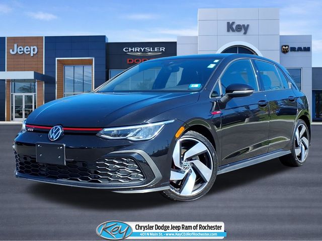 Black 2022 Volkswagen Golf GTI Hatchback Front-Wheel Drive 6-Speed Manual