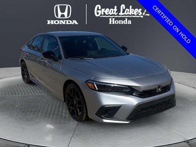 Lunar Silver Metallic 2022 Honda Civic Sedan Front-Wheel Drive Continuously Variable Transmission