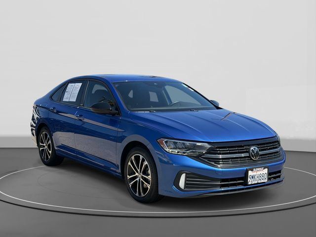 Rising Blue Metallic 2024 Volkswagen Jetta Sedan Front-Wheel Drive 8-Speed Automatic