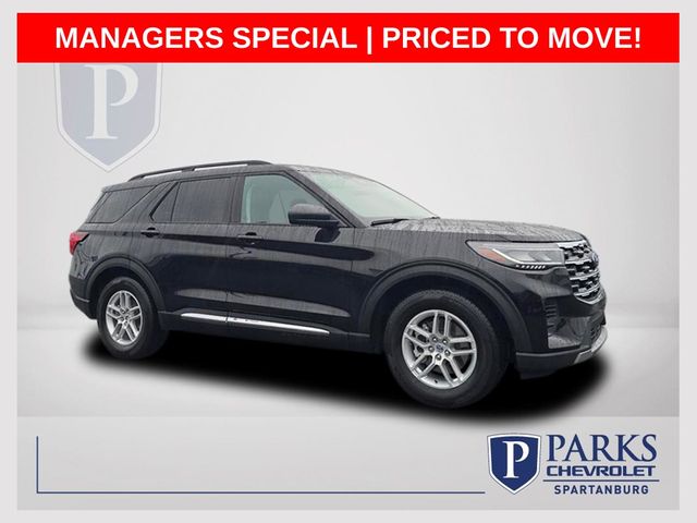 Black Metallic 2025 Ford Explorer Active RWD SUV / Crossover Rear-Wheel Drive Automatic