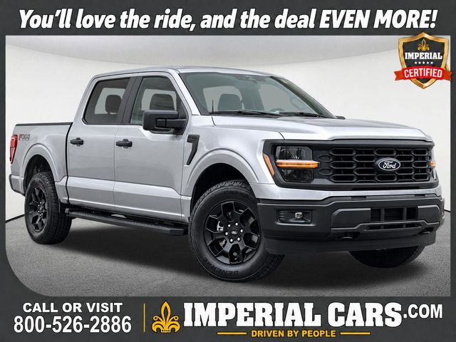 Iconic Silver Metallic 2024 Ford F-150 Pickup Truck Four-Wheel Drive Automatic