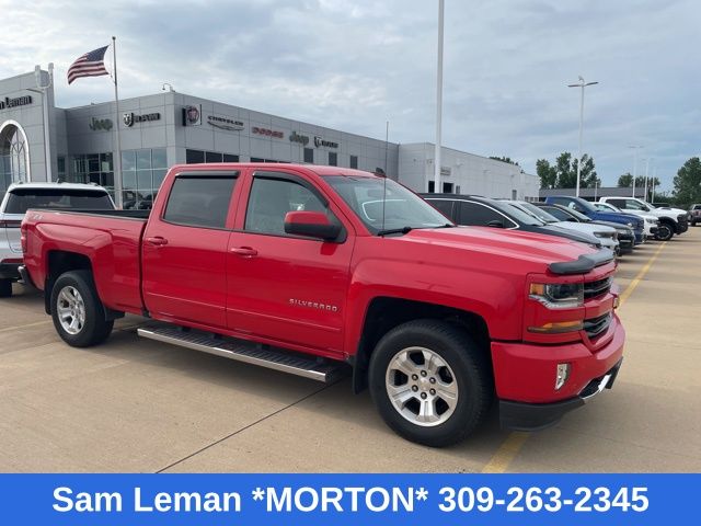Red Hot 2018 Chevrolet Silverado 1500 LT Crew Cab 4WD Pickup Truck Four-Wheel Drive 6-Speed Automatic Overdrive