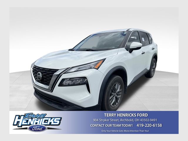 Glacier White 2021 Nissan Rogue SUV / Crossover Front-Wheel Drive Continuously Variable Transmission