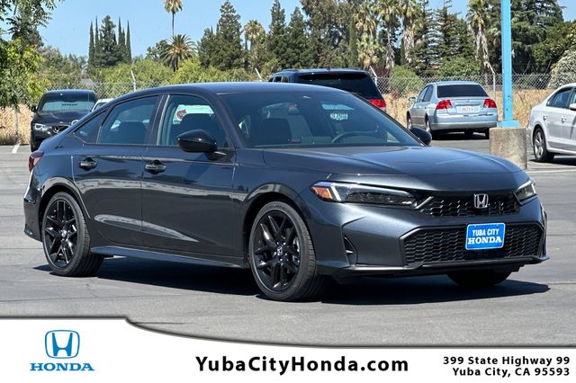 Meteorite Gray Metallic 2026 Honda Civic Sedan Front-Wheel Drive Continuously Variable Transmission