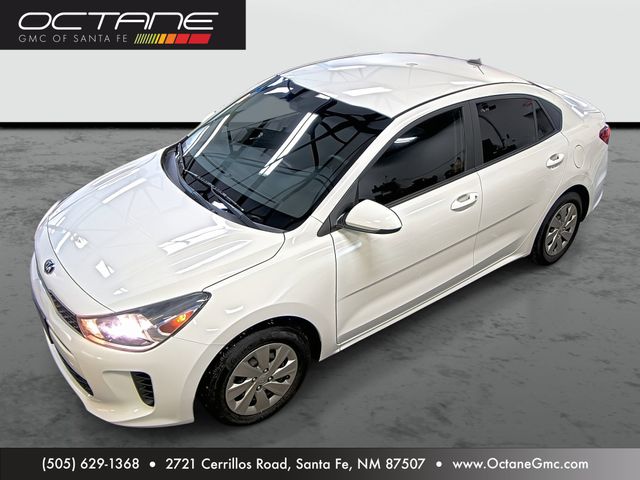 Clear White 2020 Kia Rio S FWD Sedan Front-Wheel Drive Continuously Variable Transmission