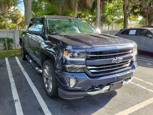 Centennial Blue Metallic 2018 Chevrolet Silverado 1500 LTZ Crew Cab 4WD Pickup Truck Four-Wheel Drive 8-Speed Automatic Overdrive