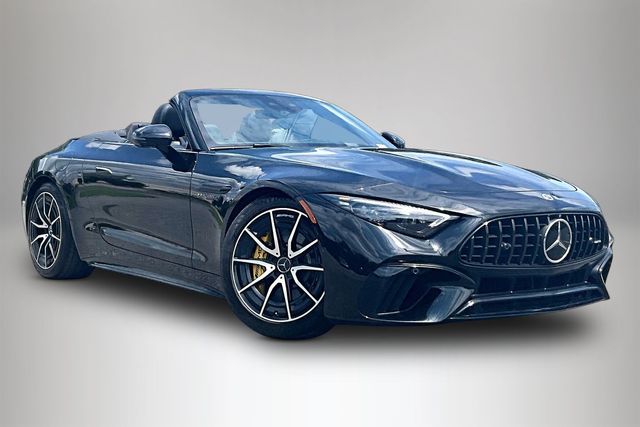 Obsidian Black Metallic 2022 Mercedes-Benz SL-Class Convertible All-Wheel Drive 9-Speed Automatic