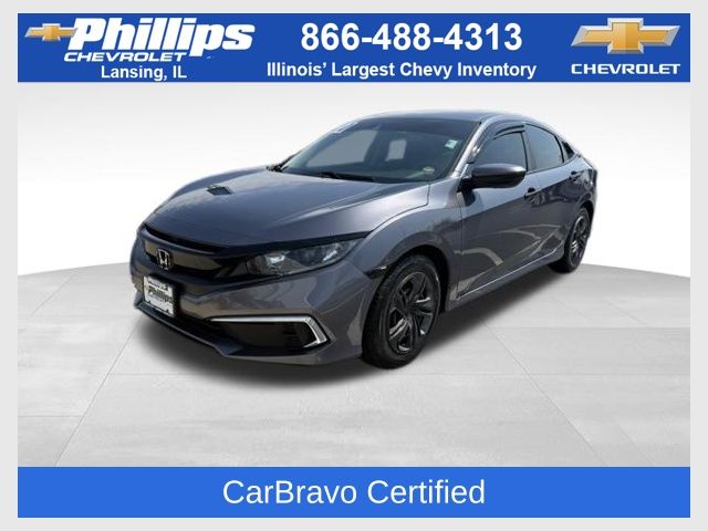 Sonic Gray Pearl 2020 Honda Civic LX Sedan FWD Sedan Front-Wheel Drive Continuously Variable Transmission