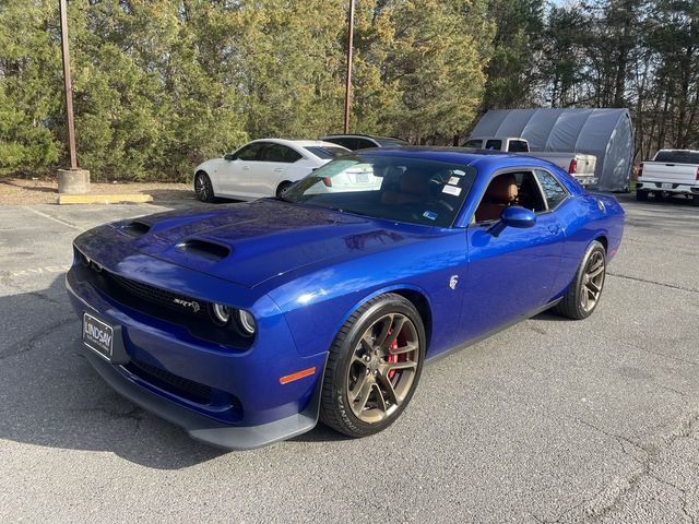 Indigo Blue 2019 Dodge Challenger SRT Hellcat RWD Coupe Rear-Wheel Drive 6-Speed Manual
